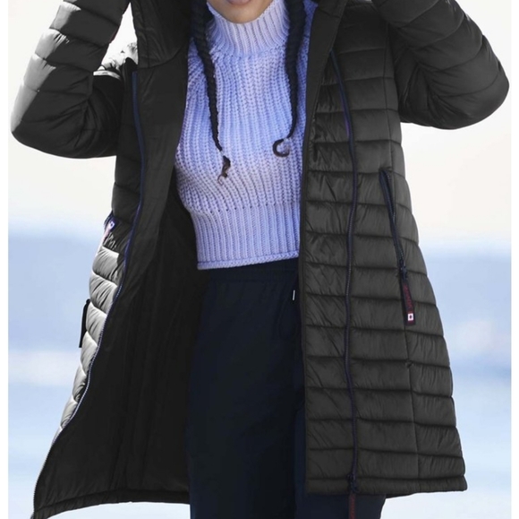 NWR Black Plus Size Canada Weather Gear Down Parka - Picture 2 of 5